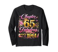 65th Birthday Queen Chapter 65 Fabulous Since 1961 Women Manche Longue