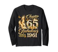 65th Birthday Queen Chapter 65 Fabulous Since 1961 Women Manche Longue