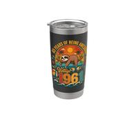 65th Birthday Retro Sloth Tropical Vintage 1961 65 Years Old Gobelet isotherme en acier inoxydable double paroi