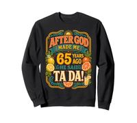65th Birthday Tropical Vintage 1961 65 Years Old Men Women Sweatshirt