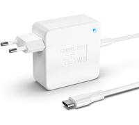 65W 45W USB C Charger for Lenovo Thinkpad, Latitude, HP Spectre, ASUS ZenBook Chromebook, Mac Book Pro, Samsung Huawei Honor Xiaomi 20V 3.25A Type C Adapter (White)