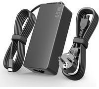 65W 45W USB C Laptop Charger Type C for Lenovo ThinkPad T480 T580 E480 E580 E580 Yoga Chromebook Latitude XPS,HP Spectre,ASUS,Acer 20V 3.25A Adapter
