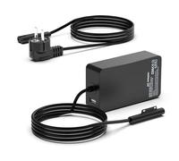 65W Chargeur Compatible avec Microsoft Surface Pro 11/10/9/8/7/6/5/4/3/X, Surface Laptop 4/3/2/1, Surface Go 2/1,Surface Notebook/Tablette Chargeur avec Port USB 15V 4A Ordinateur PC Alimentation