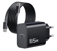 65W Chargeur Ordinateur USB C, GaN Chargeur Rapide pour Lenovo Thinkpad X1 Carbon T14 T15 E16 L15 T480 T490 E490 L390/X13 Yoga, MacBook, HP, PD Adaptateur Type C Charge Secteur Prise + 2M Câble USBC