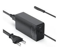 65W Chargeur pour Microsoft Surface Pro 8/7/6/5/4/3/X Surface Laptop Surface Book Surface Go 2/3 1706 1796 1800 15V 4A Surface