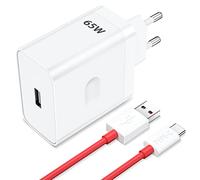 65W Chargeur Rapide pour Oneplus 13R Nord 2T 10 Pro,SUPERVOOC Oneplus Chargeur Secteur avec Câble USB C 1m pour OnePlus 15 Nord 5 4 CE 5 4 Lite N200 N300 N20 N10 9Pro 9 8T 8Pro 8 7TPro 7T 7Pro 7