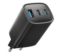 65W Chargeur USB C Rapide 3 Ports GaN PPS Prise USBC Charge Rapide Bloc Chargeur Type C Adaptateur Secteur USB C Compatible avec MacBook Pro/Air, iPad, iPhone 17/16, Galaxy S25/S24/S23 (65W Blanc 1)