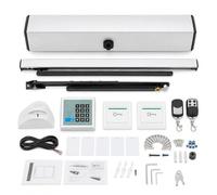 65W Electrique Ferme-Porte Automatique avec 2 Télécommandes | 24V 50-60Hz, 0-30s Réglable Temps, 99° Angle D'ouverture Maximum, Ouvre-Porte Battant Automatique, Jusqu’à 110 kg et 100 cm