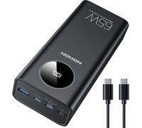 65W External Battery Power Bank: 4 Ports 26800mAh Portable Charger Battery USB C PD 3.0 Quick Charge with LED Display, Compatible with iPhone16 15 14 13 12 11 Mini/Pro/Pro Max Macbook