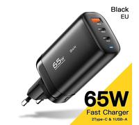 65W GaN USB Type C chargeur pour ordinateur portable PPS 45W 25W Charge rapide pour Samsung Xiaomi Realme mobile iPhone15 14 13 Pro téléphone