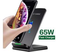 65w Station De Chargeur Sans Fil Écouteur Téléphone Charge Rapide Support De Chargeur Pour Iphone 16-12 Pro Max Samsung S24 S23 Xiaomi