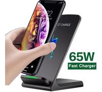 65W Station de chargeur sans fil écouteur téléphone charge rapide support de chargeur pour iPhone 16-12 Pro Max Samsung S24 S23