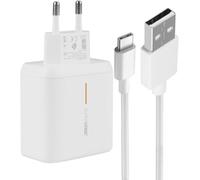65W SUPERVOOC Chargeur pour Oppo avec 1m Câble USB C de Charge Rapide, Adaptateur Secteur 65W Chargeur Rapide pour Oppo Find X7 X7 Ultra X6 X6 Pro X5