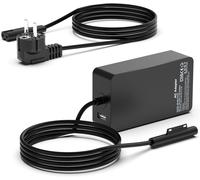 65W Surface Pro Charger 15V 4A Power Supply for Microsoft Surface Pro 11/10/9/8/7/6/5/4/3/X, Surface Laptop 4/3/2/1, Surface Go 2/1, Surface Notebook/Tablet Charger with USB Port