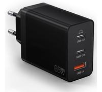 65W Usb C Charger, 3Port Usb Fast Charger, Usb C Power Adapter Connector For Macbook Air Pro, Iphone 16/15/14/13, Samsung Galaxy S24/S23/S22, Tablet, Laptop, Phones