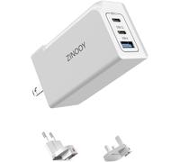 65W USB C Charger Multiport Wall Charging Stand with 2 Removable Quick Charge Sockets for iPhone 15/14/13,MacBook Pro/Air,iPad Pro/Air and Samsung Galaxy S23