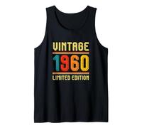 66 Ans pour Homme Femme rétro Vintage 1960 édition limitée Débardeur