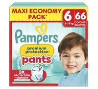 66 Couches Pampers Premium Protection Pants, Taille 6 Multicolore