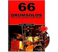 66 Drum Solos for the Modern Drummer - Grande source d'inspiration pour tous les batteurs - Du débutant au professionnel - Tom Hapke avec CD, pince à partitions - BOE7019 9783936026405.