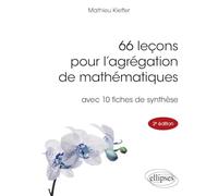 66 leçons pour l'agrégation de mathématiques avec 10 fiches de synthèse
