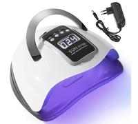 66 LED Lampe Gel, 280W Materiel Onglerie Professionnel, UV Sèche Automatique pour Verni Semi Permanent, Main, Pied, Machine Ongle avec Poignée, 4 Minuterie 10/30/60/99s, LCD Ecran, Capteur Intelligent