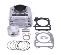66 mm Motorcycle Motorcycle Pièces de rechange Universal Clylinder Piston Ring Kit Fonctionne avec 2003 DR 200 SE 1996 2000 11211-42A50-0F0 DR 200 SE Remplacement du marché secondaire(1 set)