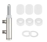 66 pièces de charnières pour portes intérieures, rondelles pour charnières de porte, charnières de porte en plastique 10 x 15 mm (épaisseur 1 mm, 33 PCS + épaisseur 0,5 mm, 33 PCS)