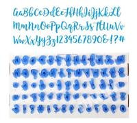 66 Pièces/ensemble Tampon À Gâteau Alphabet Majuscules Minuscules Caractères De Polices Amusants, Tampon À Biscuits Comestible Outil De Numéro D'alphabet En Relief, Coupe-lettres Fondant De Qualité