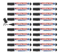 660 Marqueur Pour Tableaux Blancs-Noir-20 Marqueurs-Pointe Ronde 1,5-3 Mm-Feutre Effaçable-Pour Tableaux Blanc,Mémo Et Chevalet De Conférence-Rechargeable