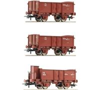 6600088 H0 Lot de 3 voitures ouvertes L, FS, Ep. II-III