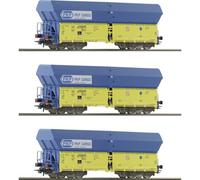 6600136 H0 3er Set Selbstentladewagen Falns, PKP, EP. V-VI