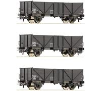 6600141 H0 Lot de 3 voitures ouvertes Tow, SNCF, Ep. III