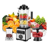 6600W Robot Cuisine Multifonctions, Bol Mélangeur 3 L, Robot Mixeur, Moulin à café, Ergonomique, Broyeur à Grains, Smoothies, Glace PiléE, Blender Et Mixeur à Smoothies
