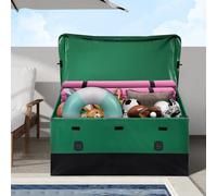 660L Coffre de jardin - Coffre de rangement étanche pour l'extérieur - 155x63x75cm - Qualité industrielle - Bâche PE perméable à l'air - Coffre pour la maison et le camping