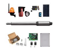 (660lb) Kit d'ouvre-porte automatique à une seule balançoire adapté à l'ouverture de portails/moteur de portail alimenté à l'énergie solaire en option for la sécurité à domicile/ferme/garage/entrepris