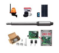 (660lb) Kit d'ouvre-porte automatique à une seule balançoire adapté à l'ouverture de portails/moteur de portail alimenté à l'énergie solaire en option for la sécurité à domicile/ferme/garage/entrepris