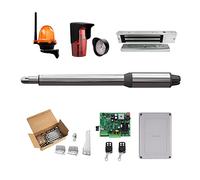 (660lb) Kit d'ouvre-porte automatique à une seule balançoire adapté à l'ouverture de portails/moteur de portail alimenté à l'énergie solaire en option for la sécurité à domicile/ferme/garage/entrepris