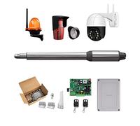 (660lb) Kit d'ouvre-porte automatique à une seule balançoire adapté à l'ouverture de portails/moteur de portail alimenté à l'énergie solaire en option for la sécurité à domicile/ferme/garage/entrepris
