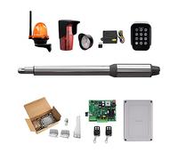 (660lb) Kit d'ouvre-porte automatique à une seule balançoire adapté à l'ouverture de portails/moteur de portail alimenté à l'énergie solaire en option for la sécurité à domicile/ferme/garage/entrepris