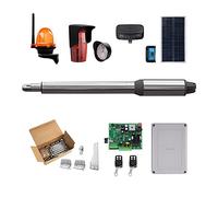 (660lb) Kit d'ouvre-porte automatique à une seule balançoire adapté à l'ouverture de portails/moteur de portail alimenté à l'énergie solaire en option for la sécurité à domicile/ferme/garage/entrepris