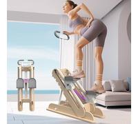 660LBS Stepper D'escalier Pliable Pour La Maison, 4 Angles Et 6 Hauteurs Réglables, Appareil Cardio Vertical Pliable, Grand Stepper À Pédales Pour Un Entraînement Complet Du Corps