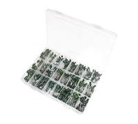 660PCS 24Value Capacitor Kit 100V 2A221J~2A474J Polyester Film Capacitors Assorted Kit 0.47nF 0.68nF 1nF 2.2nF 3nF 100nF NWPNLXEA