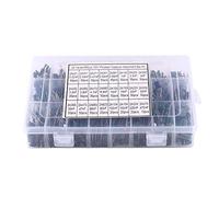 660pcs 24Value Condensateur Assortiment 100V Condensateur Electronique Polyester Basse Fréquence 0.22nF à 470nF Condensateurs Papier Film Assortiment Kit Avec Sac De Rangement