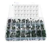660pcs/lot 24Value Capacitor kit 100V 2A221J to 2A474J Polyester Film Capacitor Assorted Kit 0.47nF 0.68nF 1nF 2.2nF Capacitors AUOQKQUT