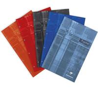 66135c Un Bloc Pupitre Agrafé En-Tête Perforé-A4+ 21x31,8 Cm-160 Pages Détachables Lignées Avec Marge-Papier Blanc 90 G-Couverture Carte Pelliculée Couleur Aléatoire