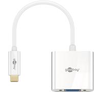 goobay 66260 Adaptateur USB-C pour Appareil USB-C/VGA 0,2 m Blanc