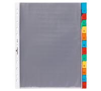[6633-19] DURABLE Intercalaires Repertoire à Pochettes 12 Touches Colorées Tr...