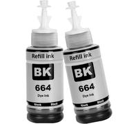 664 Encre Compatible avec Epson 664 Bouteille d'encre Multipack pour ET-2500 ET-2550 ET-2600 ET-2650 ET-3600 ET-4500 ET-4550 ET-14000 ET-15000 ET-16500 L100 L110 L200 L210 L350 L355 L365
