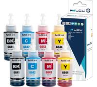 664 T664 Encre Compatible Avec Epson 664 Bouteille D'Encre Multipack Compatible Pour Epson Ecotank Et 2650 Et 2600 Et 2550 Et 2500 Et-2650 Et-2600 Et-2550 Et-2500 Et-4500 Et-4550 E[ENC944733]