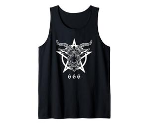 666 Baphomet Chèvre satanique occulte Satan Black Metal Débardeur